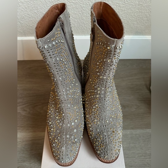 Jeffrey Campbell x Free People bejeweled Walton studded boots - Picture 4 of 12